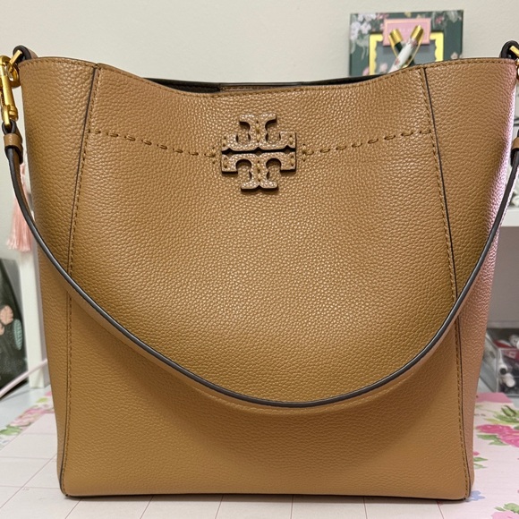 Tory Burch Handbags - Tory Burch Brown Leather Shoulder Bag